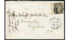 SG2. 1879 4d Grey-black. No Watermark. Superb used on cover...