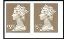 SG Y1803a. 1999 £5 Brown. 'Imperforate Pair'. Post Office fresh