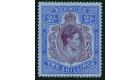 SG116bd. 1941 2/- Deep purple and ultramarine/grey-blue. 'Broken