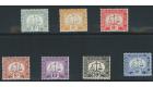 SG D6a-D12. 1938 Set of 7 'Postage Due'. Superb mint...