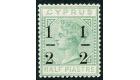 SG29b. 1886 1/2 on 1/2pi. Emerald-green. Small "1" at right...