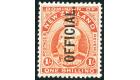 SG O77. 1910 1/- Vermilion. Superb fresh mint...