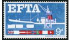 SG715a. 1967 9d Multicoloured. 'Missing 4 colours'. U/M mint...