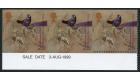 SG2103a. 1999 26p Multicoloured. 'Imperforate'. U/M strip of 3..