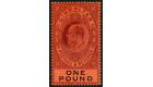 SG64. 1908 £1 Deep purple and black/red. Superb fresh mint...