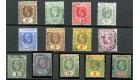 SG40-52b. 1912 Set of 13. Superb used...