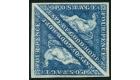 SG19. 1864 4d Deep blue. Superb fresh mint pair...
