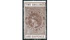 SG F125. 1924 2/6 Deep grey-brown. Superb fresh mint...