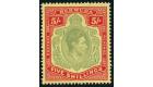 SG118df. 1943 (5 March). 5/- Pale bluish green and carmine-red/p