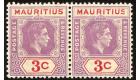 SG253a. 1938 3c Reddish purple and scarlet. Sliced 'S' at right.