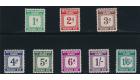 SG D1-D8. 1940 Postage Due. Set of 8. Superb mint...