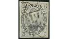 SG9. 1852 6d Slate-violet. Superb fine used with "21" Roller...