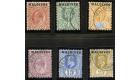 SG1-6. 1906 Set of 6. Superb used...