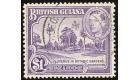 SG317a. 1951 $1 Bright violet. Perf.14x13. Choice superb fine us