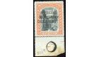 SG S1a. 1916 5d Black and orange. 'Overprint Double'. Choice sup