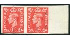 SG486b. 1941 1d Pale scarlet. 'Imperforate Pair'. Brillia fresh 