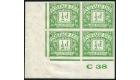 SG D27 Variety. 1938 1/2d Emerald. 'Imperforate Imprimatur'. U/M