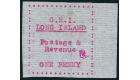 SG13. 1916 1d Red. Superb unused sheet marginal...