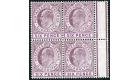 SG70. 1911 6d Dull and bright purple. Brilliant fresh U/M block