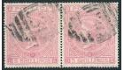 SG Z88. 1867 5/- Rose. Pair used In Valpariso...