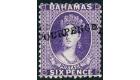 SG45. 1883 4d on 6d Deep violet. Superb fresh mint...