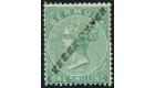 SG13b. 1874 3d on 1s Green. Superb fresh mint...