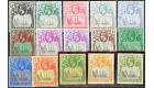 SG97-112. 1923 Set of 15. Choice superb fresh mint...