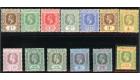 SG46-57. 1912 Set of 12. Superb fresh mint. 5/- Unmounted...