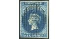 SG3. 1855 6d Deep blue. Superb fine used...