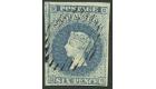 SG10. 1857 6d Slate-blue. Brilliant fine used...