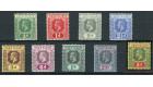 SG69-77. 1913 Set of 9. Very fine fresh mint...