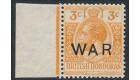 SG120y. 1918 3c Orange 'Wmk Inverted & Reversed'. Mint marginal.