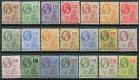 SG63-83. 1922 Set of 21. Superb fresh mint, several U/M...