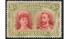 SG160. 1910 5/- Scarlet and pale yellow-green. Very fine...