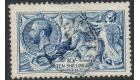 SG411. 1915 10/- Deep Blue. Superb fine used...