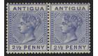 SG27a. 1886 2 1/2d Ultramarine Large '2' with slanting foot...