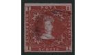 SG1. 1853 1d Red-brown. A brilliant fine used example with vibra