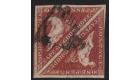 SG5b. 1858 1d Deep rose-red. Extremely fine used pair...