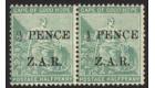 SG1. 1899 1/2d Green. Superb mint pair...