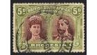 SG143a. 1912 5d Lake-brown and green. Superb used...