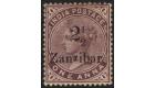 SG25Var. 1896 2 1/2 on 1a Plum 'Fraction Bar omitted'. The first