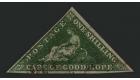 SG8b. 1859 1/- Deep dark green. A handsome used copy...