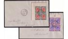 SG118-119. 1919 Two separate envelopes, each cancelled 'KINGSTOW