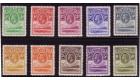 SG1-10. 1933 Set of 10. All brilliant fine and fresh mint...