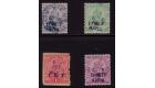 SG M33-M36. 1915 3p Slate-grey to 2a Mauve (four values)...