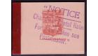 SG SB3a. 1912 25c Booklet. Red on Pink cover. Handstamped 'NOTIC