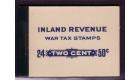 SG SB. 1915 50c Inland Revenue Booklet. War Tax Stamps. Pristine