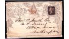 1840. 1d Mulready Letter Sheet. From Chesterfield...