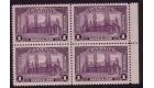 SG367. 1938 $1 Violet. Post Office fresh U/M block...