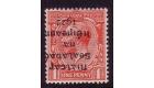 SG2a. 1922 1d Scarlet 'Overprint Inverted'. Brilliant fresh perf